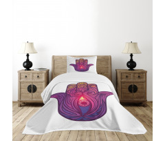 Vivid Floral Aura Energy Bedspread Set