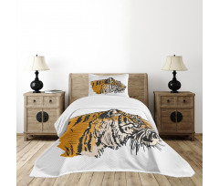 Sketch Bengal Carnivore Bedspread Set