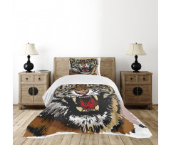 Angry Eyes Sketch Art Bedspread Set