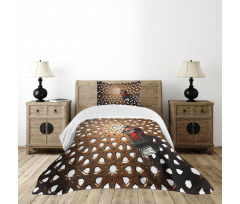 Egyptian 3D Fanoos Bedspread Set