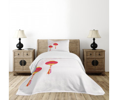 China New Year Bedspread Set