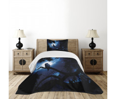 Quite Woodland Full Moon Bedspread Set