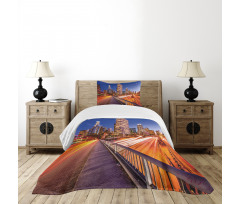 Los Angeles USA Downtown Bedspread Set