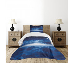 Galaxy Falling Stars View Bedspread Set