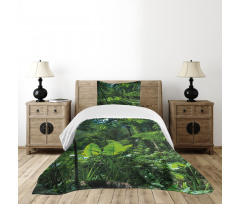 Green Untouched Nature Bedspread Set
