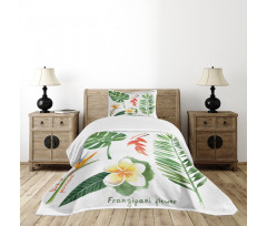 Tropical Flora Bedspread Set