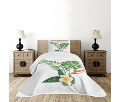 Blooming Tropical Fern Bedspread Set