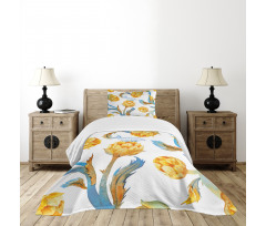 Watercolor Vegetables Bedspread Set