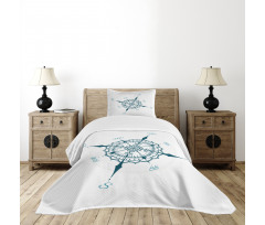 Floral Design Drawing Bedspread Set