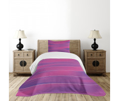 Stripes Soft Colors Bedspread Set