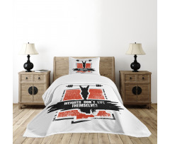 Bodybuilder Barbell Bedspread Set