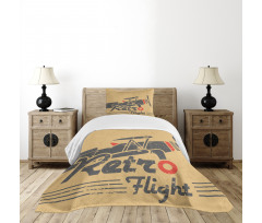 Retro Emblem Bedspread Set