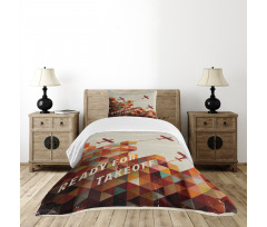Geometric Aged Bedspread Set