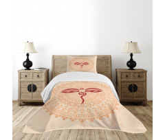 Oriental Mandala Ancient Zen Bedspread Set