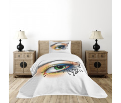 Fantasy Woman Make up Wing Bedspread Set