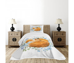 Sleeping Fox Watercolors Bedspread Set