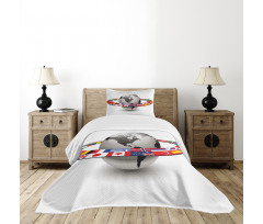 Orbit of National Flags Bedspread Set