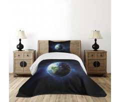 Calm Starry Outer Space Bedspread Set