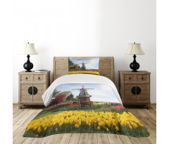 Serene Garden Tulips Bedspread Set