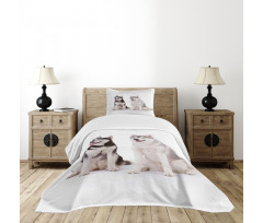 Furry Doggies Bedspread Set