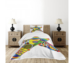 Rainbow Color Art Bedspread Set