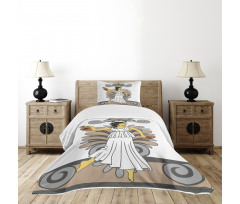 Woman with Amphora Bedspread Set