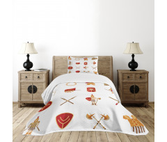 Warriors Set Bedspread Set