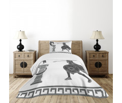 Hero and Dragon Myth Bedspread Set