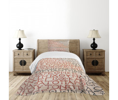 Old Latin Tombstone Bedspread Set