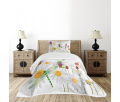 Daisy Field Spring Bedspread Set
