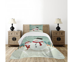 Xmas Winter Theme Bedspread Set
