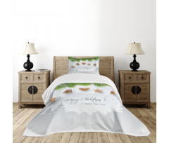 Gingerbread Fir Tree Bedspread Set