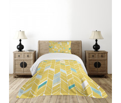 Herringbone Art Bedspread Set