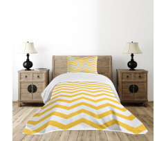 Wavy Horizontal Art Bedspread Set