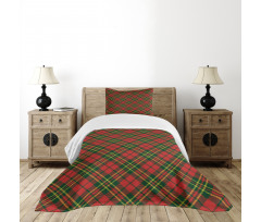 Irish Tartan Xmas Bedspread Set