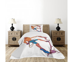 Rock Climber Cliff Sports Bedspread Set