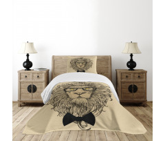 Dandy Cool Lion Character Bedspread Set