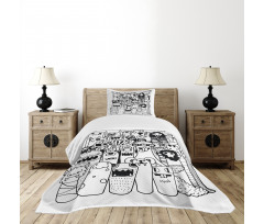 Welcoming Monster Bedspread Set