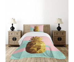 Poly Pineapple Summer Bedspread Set