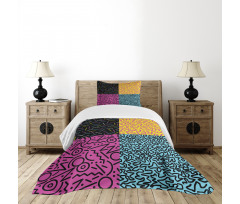 Eighties Funky Pop Doodle Bedspread Set