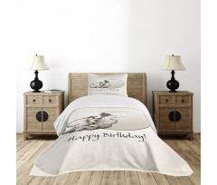 Birthday Newborn Dino Bedspread Set