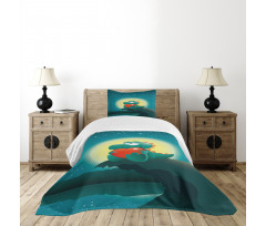 Romantic Dino Bedspread Set