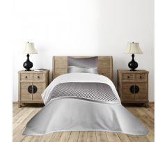 Industrial Grid Motif Bedspread Set