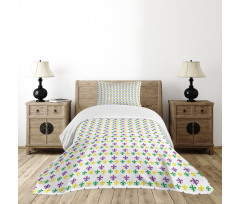 Carnival Lily Flower Bedspread Set