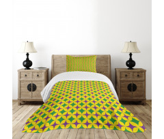 Retro Pattern Stars Bedspread Set