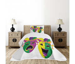 Tragedy and Comedy Bedspread Set