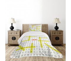 UML Keywords Bedspread Set