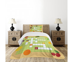 Summer Fruit Bedspread Set