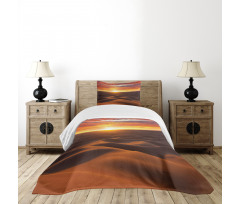 Dramatic Sunset Scenery Bedspread Set