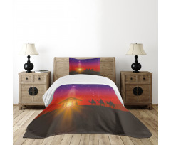 Star with Camels Desert Bedspread Set